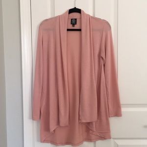 Blush pink flowy cardigan